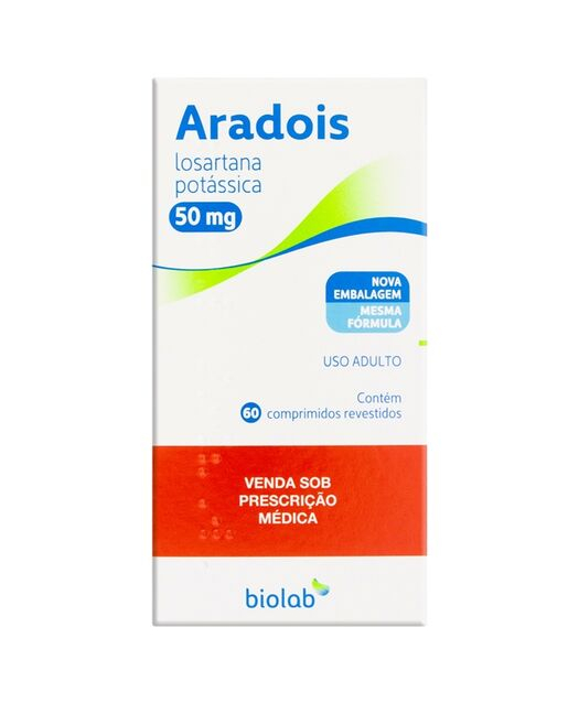 imagem do produto Aradois 50mg Biolab 60 Comprimidos Revestidos - Aztrazeneca