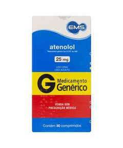 imagem de Atenolol 25mg Ems 30 Comprimidos - Ache