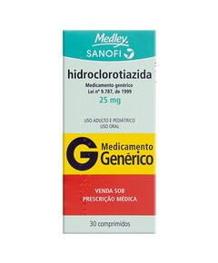 imagem de Hidroclorotiazida Medley 30 Comprimidos - Eurofarma