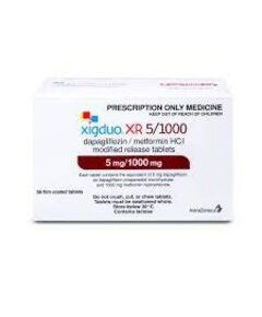 imagem de Xigduo Xr 5mg + 1000mg Astrazeneca 60 Comprimidos De Liberao Prolongada - Aztrazeneca